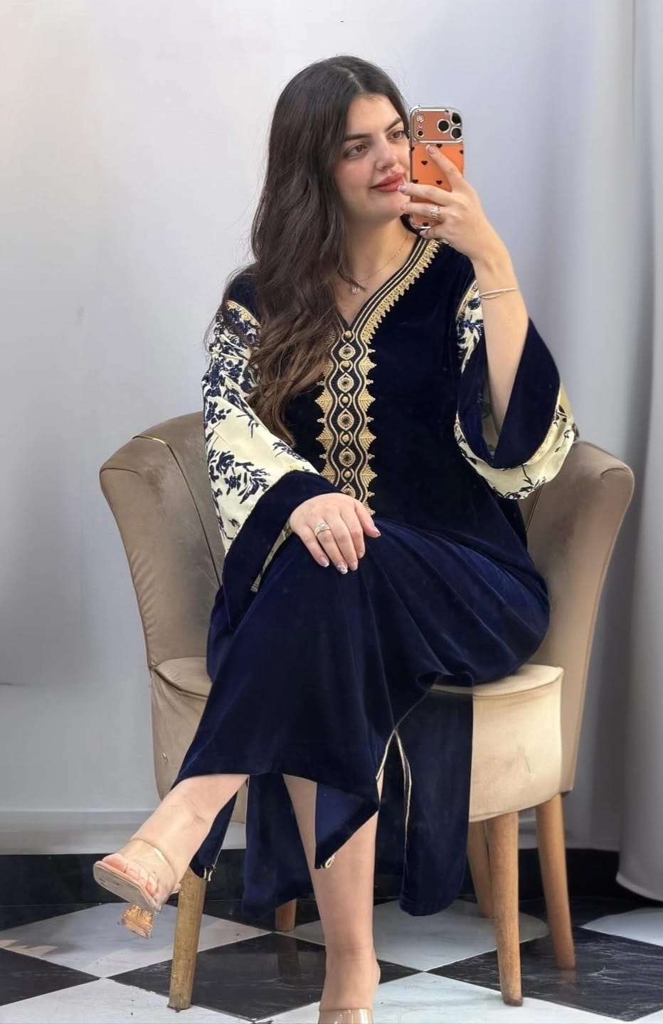 Guendoura femme  en velours