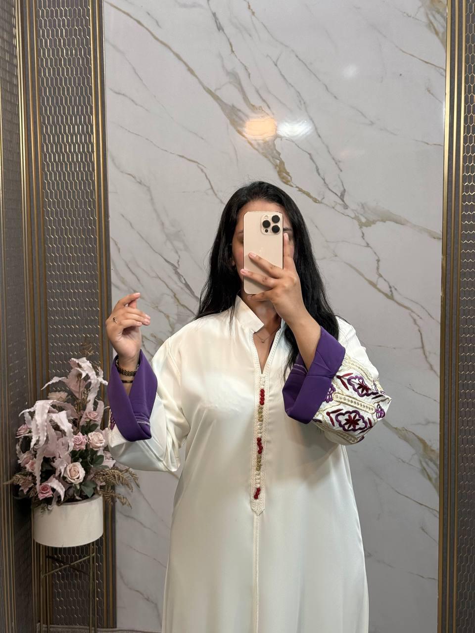 caftan femme en crepe