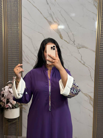 caftan femme en crepe