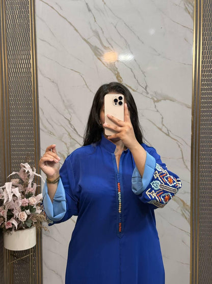 caftan femme en crepe