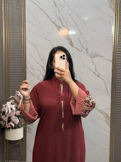 caftan femme en crepe