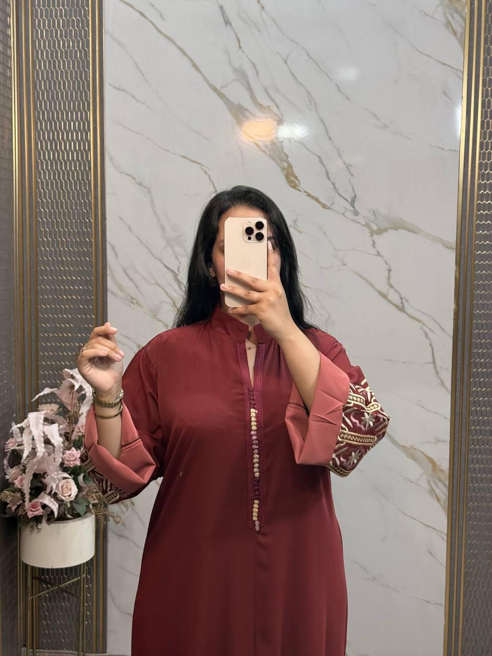 caftan femme en crepe