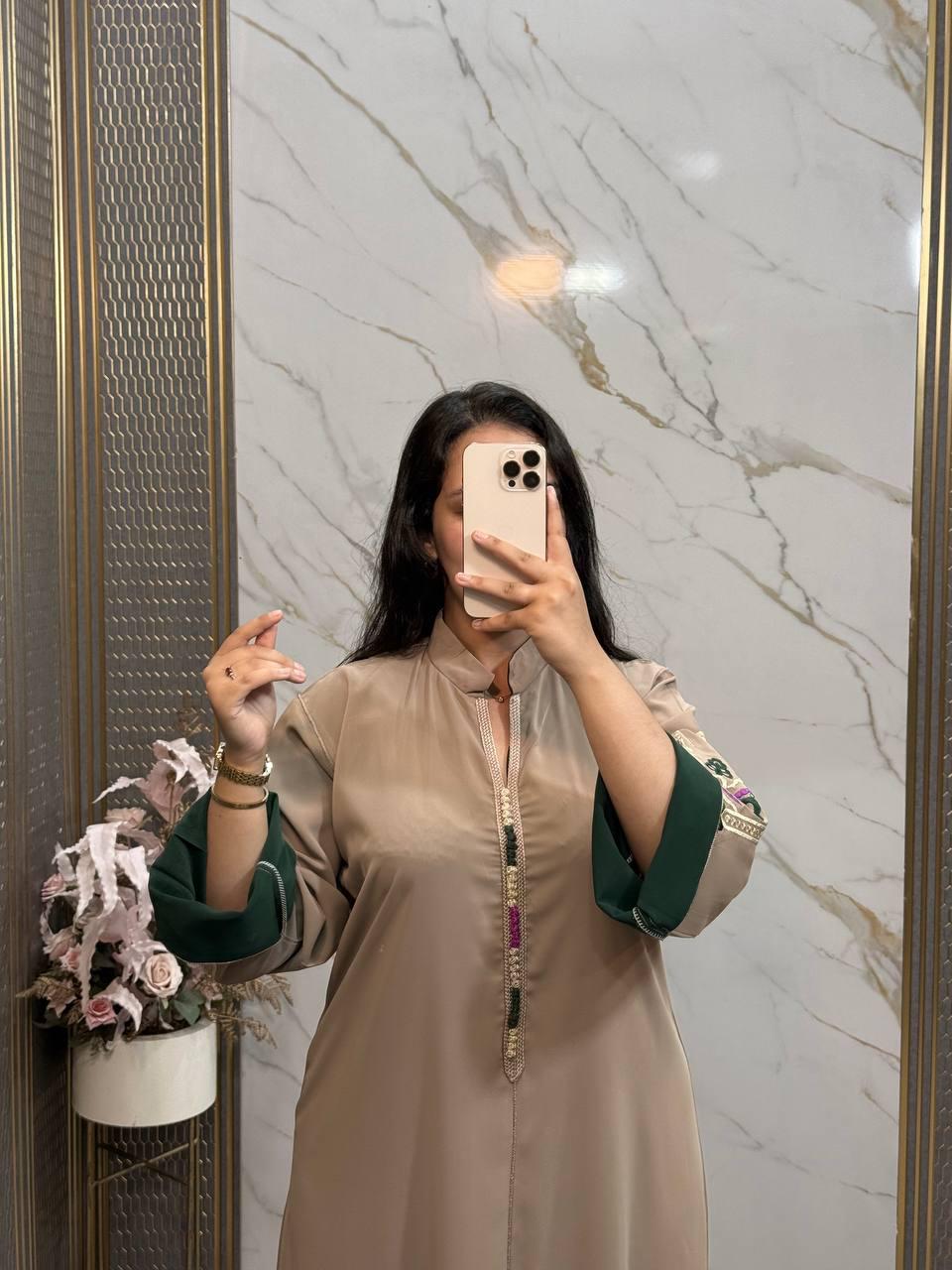 caftan femme en crepe