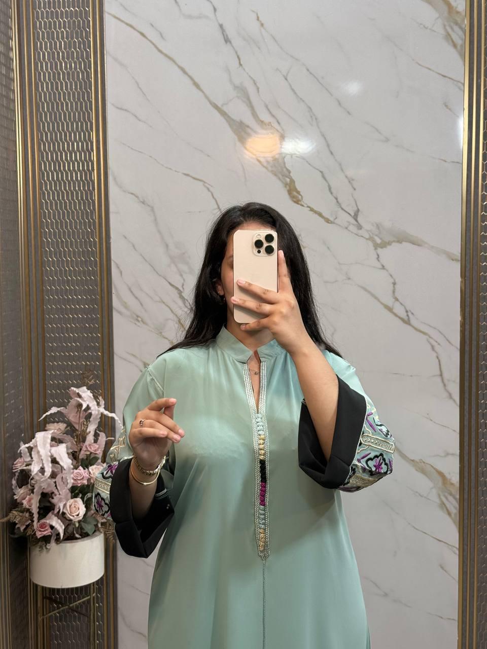 caftan femme en crepe