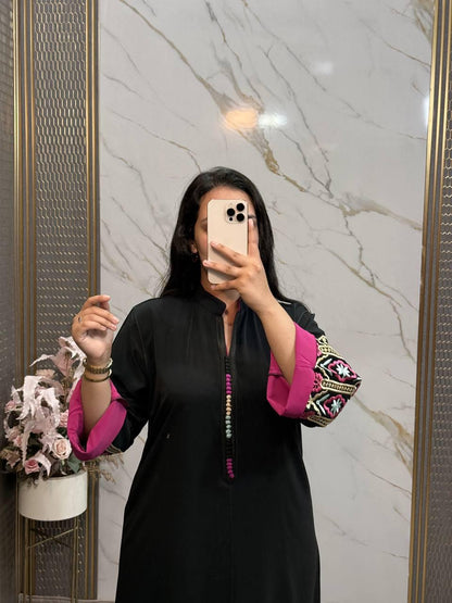 caftan femme en crepe